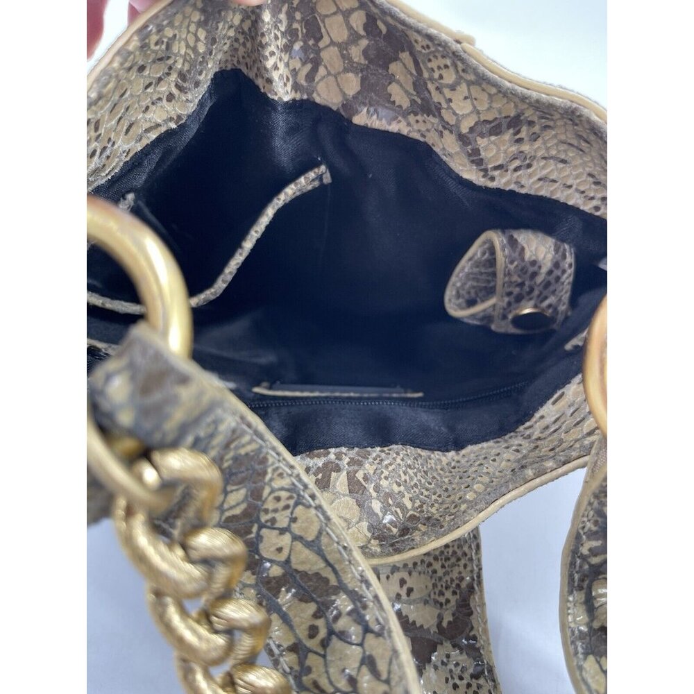 Steven By Steve Madden Faux Python Shoulder Purse… - image 3